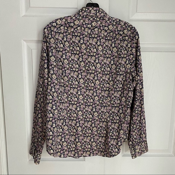 CHAPS CASUAL FLORAL BUTTON DOWN SHIRT - Picture 5 of 9